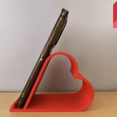 Kệ Đỡ Điện Thoại Hình Trái Tim Tham Số (Parametric Heart Phone Stand)
