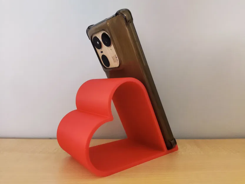 Kệ Đỡ Điện Thoại Hình Trái Tim Tham Số (Parametric Heart Phone Stand) - Image 2