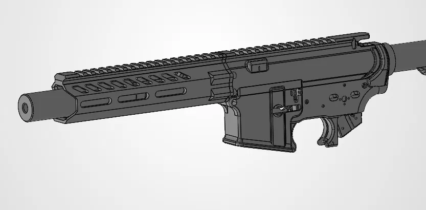 Ốp tay (Handguard) AR Airsoft 204mm M-LOK (Custom) - Image 1