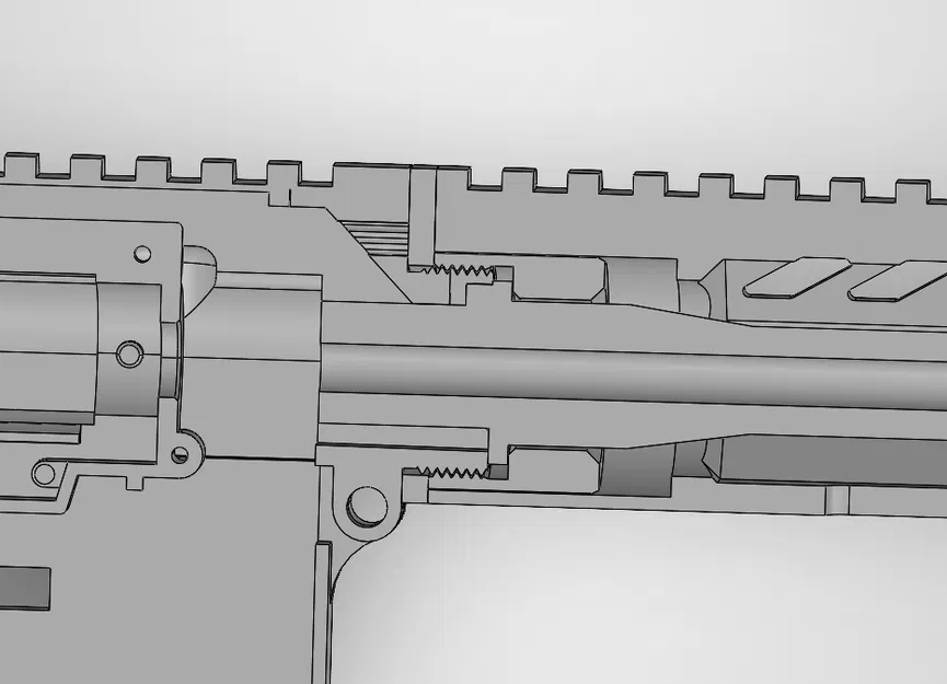 Ốp tay (Handguard) AR Airsoft 204mm M-LOK (Custom) - Image 2