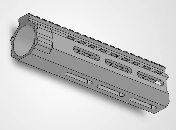 Ốp tay (Handguard) AR Airsoft 204mm M-LOK (Custom) - Image 3