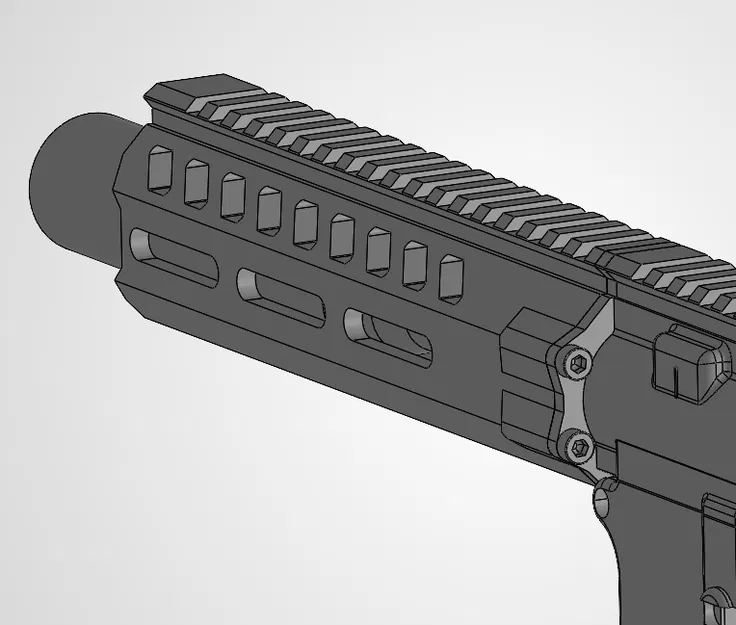 Ốp tay (Handguard) AR Airsoft 204mm M-LOK (Custom) - Image 4