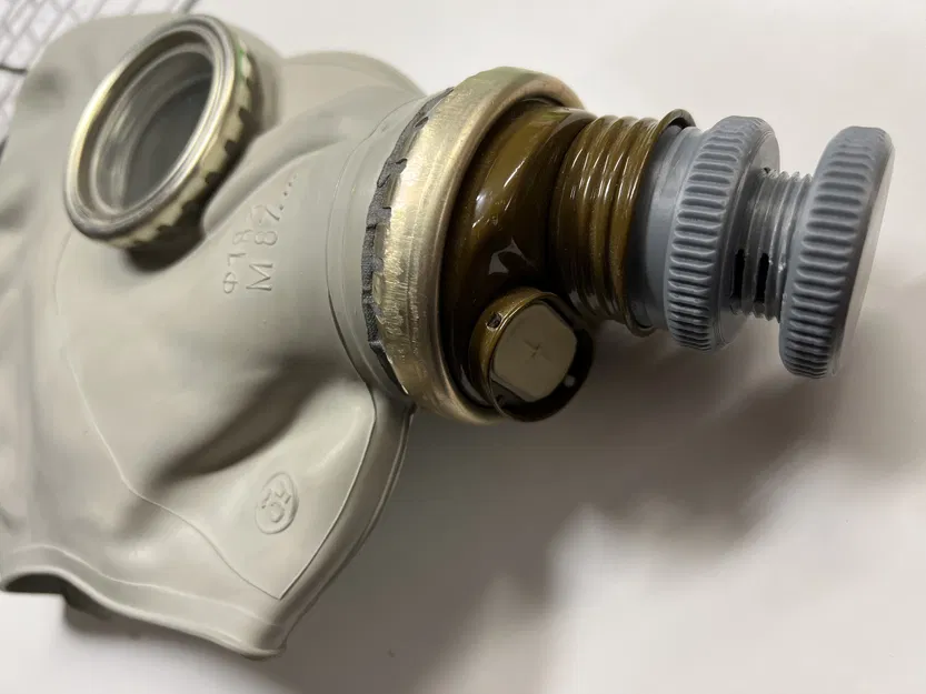 Bộ điều chỉnh lưu lượng khí cho mặt nạ gas Nga GP5 (Screw Valve) - Image 1