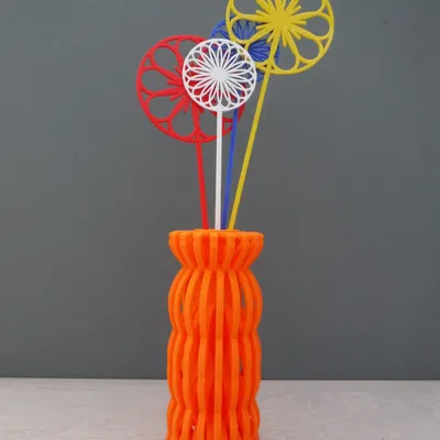 Bình Lissajous và Hoa (Lissajous Vase and Flowers)
