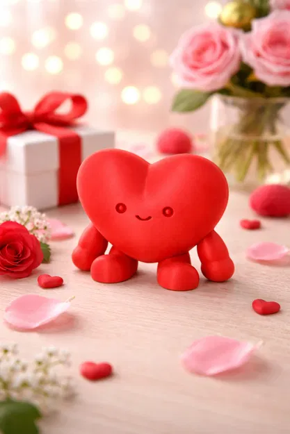 Buddy Trái Tim Đứng Vững – Valentines Heart Standing Buddy - Image 1