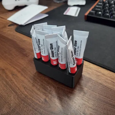 Khay Gridfinity Đựng Ống Keo Super Glue (10 ống)