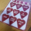 I Pick You! Guitar Picks – Bộ pick hình trái tim kèm thẻ in được - Thumbnail 1