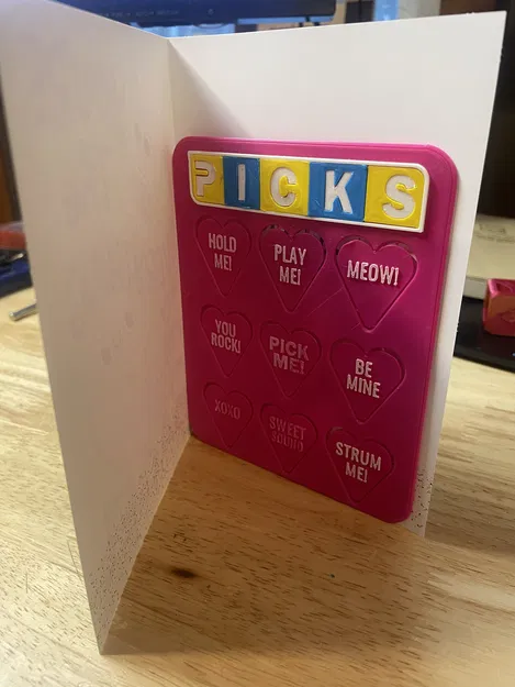 I Pick You! Guitar Picks – Bộ pick hình trái tim kèm thẻ in được - Image 4