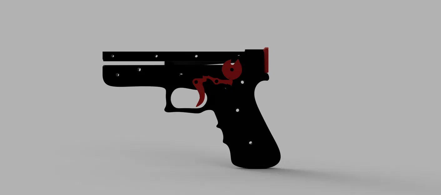 Compound CrossBow Pistol – Súng nỏ đồ chơi in 3D cơ cấu kéo slide - Image 4