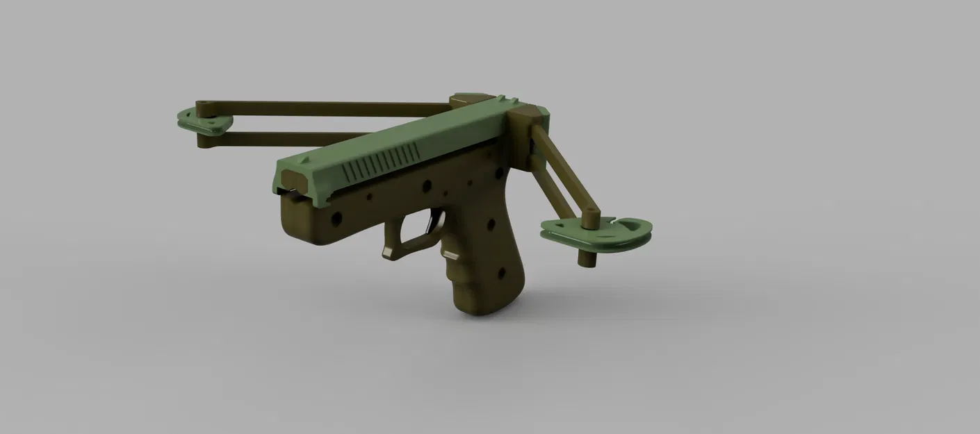 Compound CrossBow Pistol – Súng nỏ đồ chơi in 3D cơ cấu kéo slide - Image 5