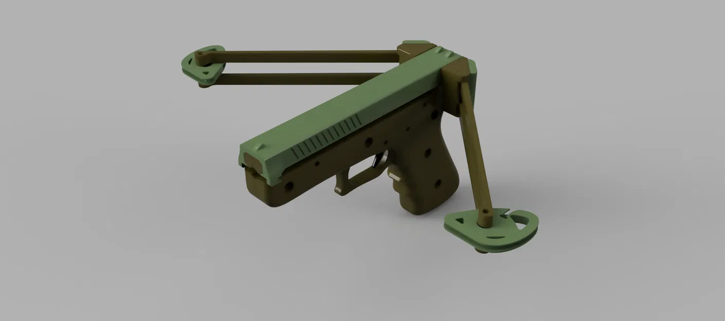 Compound CrossBow Pistol – Súng nỏ đồ chơi in 3D cơ cấu kéo slide - Image 6