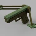 Compound CrossBow Pistol – Súng nỏ đồ chơi in 3D cơ cấu kéo slide - Thumbnail 6