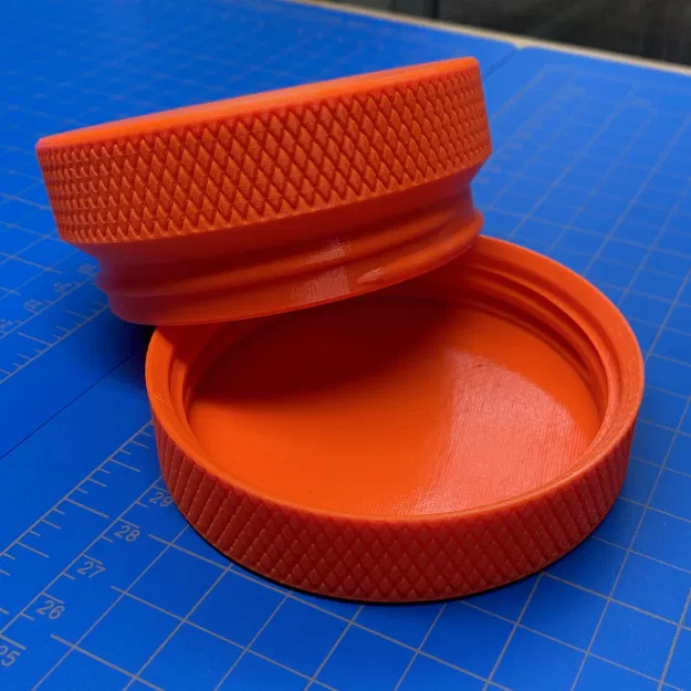 Hộp Knurled Modular Ren Vặn Xếp Chồng (Knurled Container Modular Threaded Stackable) - Image 4