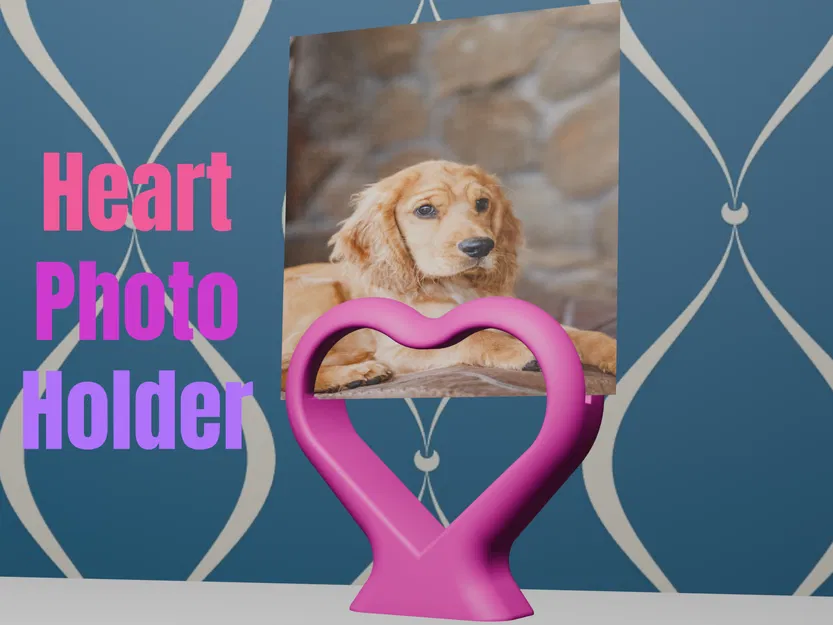 Kệ Giữ Ảnh Hình Trái Tim (Heart Photo Holder) - Image 1