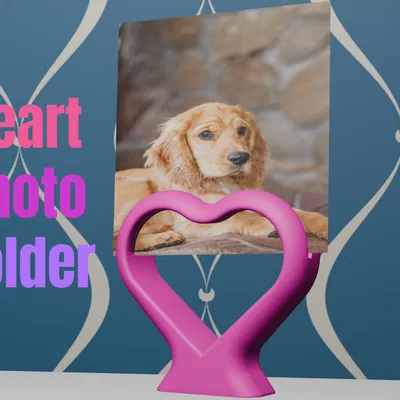 Kệ Giữ Ảnh Hình Trái Tim (Heart Photo Holder)