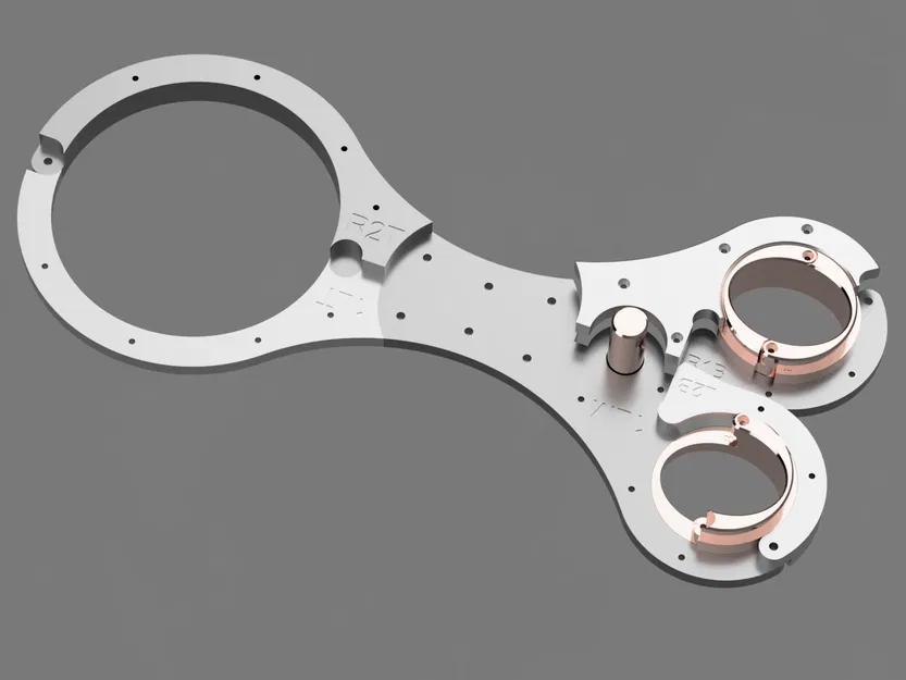 BDSM Modern Self Bondage Fiddle lỗ tay xoay, parametric (in 3D) - Image 4