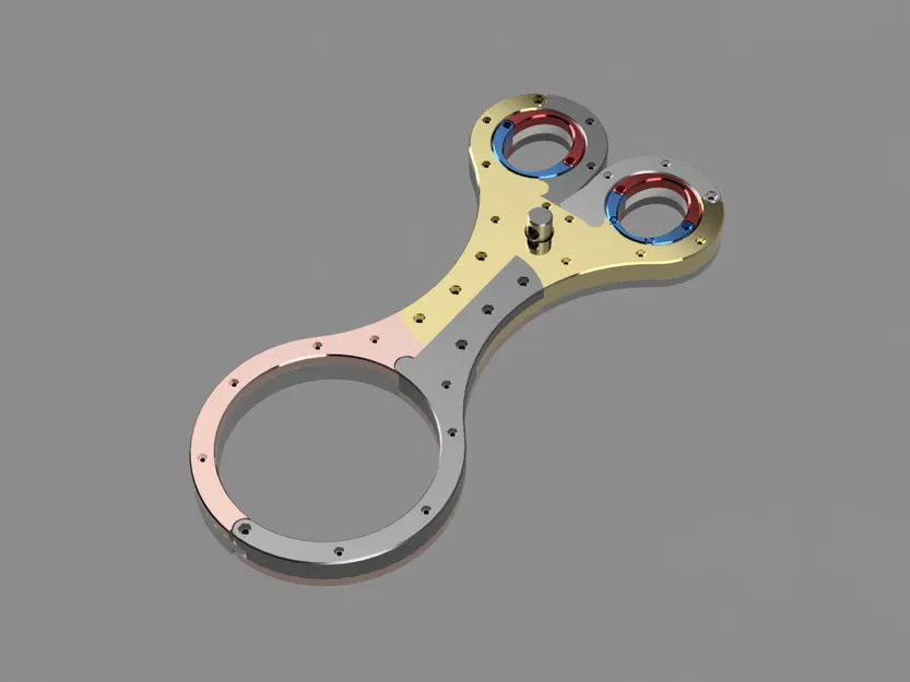 BDSM Modern Self Bondage Fiddle lỗ tay xoay, parametric (in 3D) - Image 5