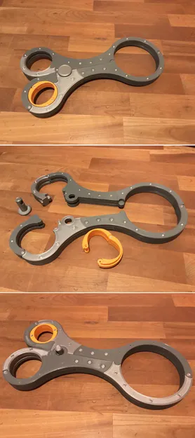 BDSM Modern Self Bondage Fiddle lỗ tay xoay, parametric (in 3D) - Image 10