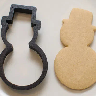 Khuôn cắt bánh quy người tuyết PETG (Snowman Cookie Cutter PETG)