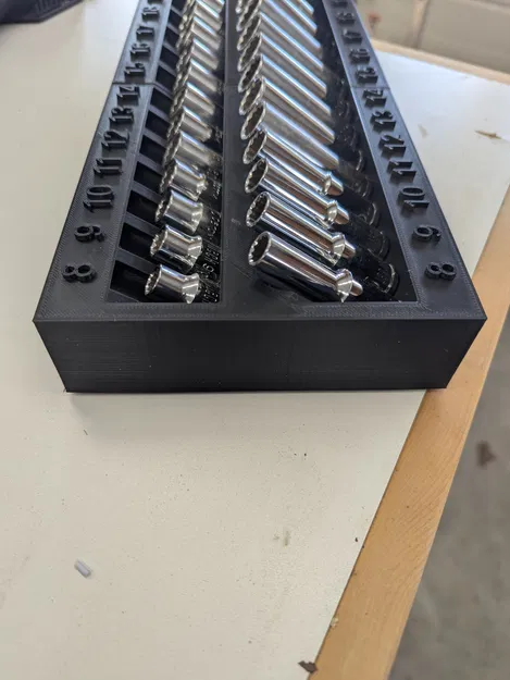 Kệ để Socket nghiêng SAE & MM (Slanted Socket Rack SAE and MM) - Image 2