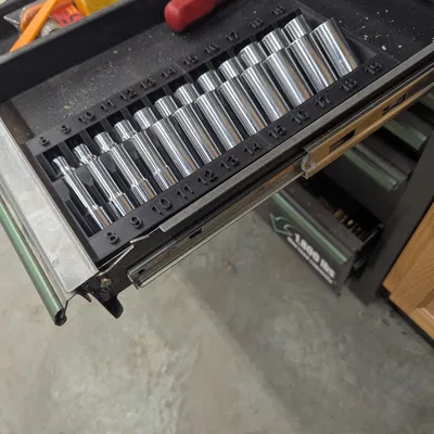 Kệ để Socket nghiêng SAE & MM (Slanted Socket Rack SAE and MM)