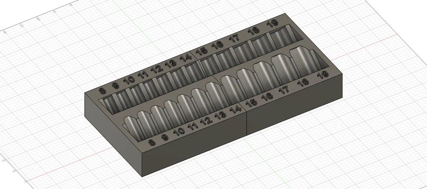 Kệ để Socket nghiêng SAE & MM (Slanted Socket Rack SAE and MM) - Image 4