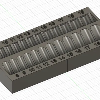 Kệ để Socket nghiêng SAE & MM (Slanted Socket Rack SAE and MM)