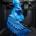Bust Horus Ai Cập Cổ STL | Thần Ưng 3D Print | Trang Trí Bàn Mythology - Thumbnail 1