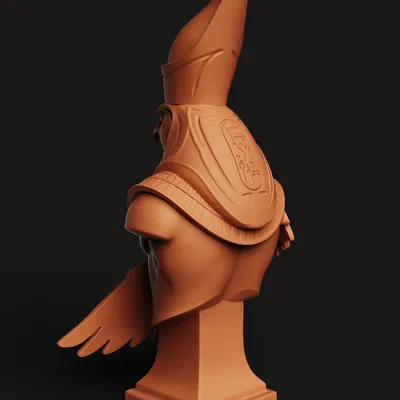 Bust Horus Ai Cập Cổ STL | Thần Ưng 3D Print | Trang Trí Bàn Mythology