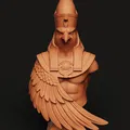 Bust Horus Ai Cập Cổ STL | Thần Ưng 3D Print | Trang Trí Bàn Mythology - Thumbnail 5