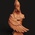 Bust Horus Ai Cập Cổ STL | Thần Ưng 3D Print | Trang Trí Bàn Mythology - Thumbnail 6