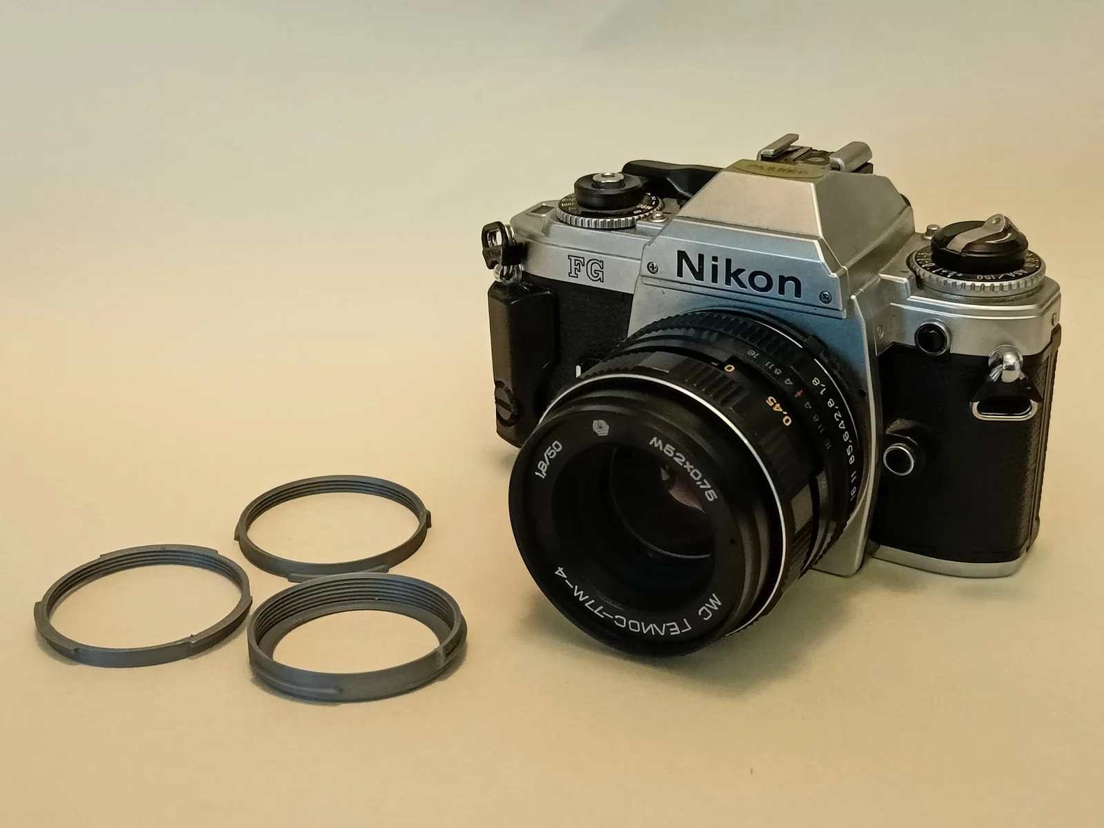 Adapter M42 sang Nikon-F (M42 to Nikon-F adapter) tối giản 1