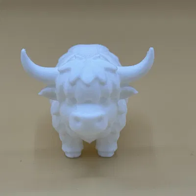 Bò Highland Dễ Thương (Cute Highland Cow)