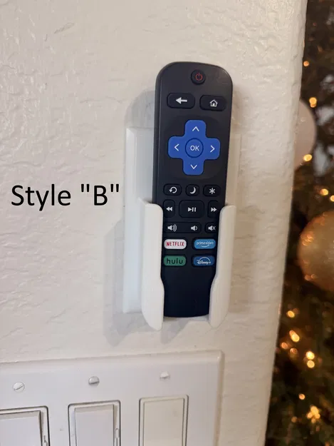 Mặt Wall Plate Gắn Tường Giữ Remote Roku v2 (Roku Remote Holder Wall Plates v2) - Image 4