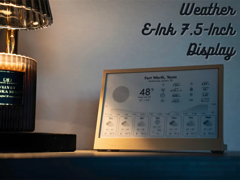 Waveshare E-ink 7.5 inch + InkyPi | Khung (Frame) - Image 1