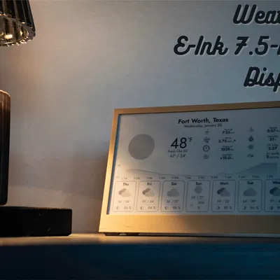 Waveshare E-ink 7.5 inch + InkyPi | Khung (Frame)