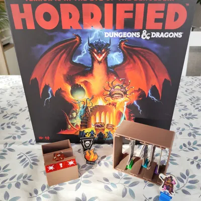 Insert (Khay sắp xếp) cho Horrified Dungeons & Dragons