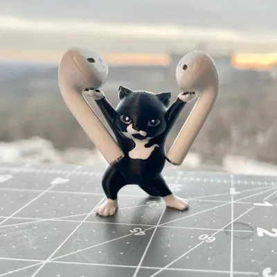 Giá treo tai nghe hình mèo