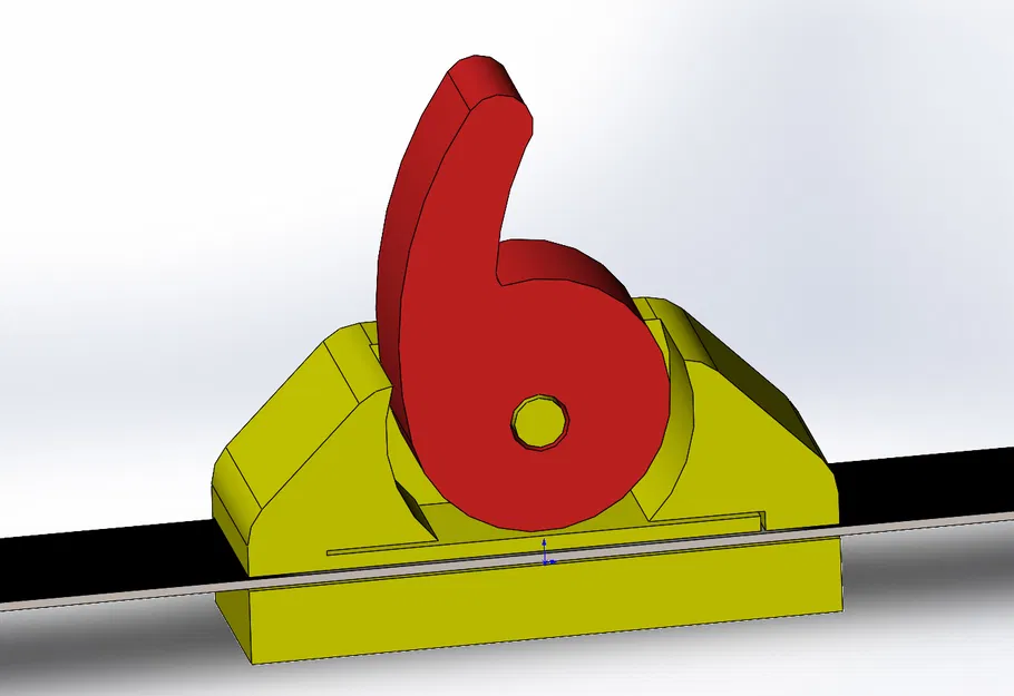 Ruler Marking Gauge – Cữ vạch dấu kẹp thước (không bu-lông) - Image 3