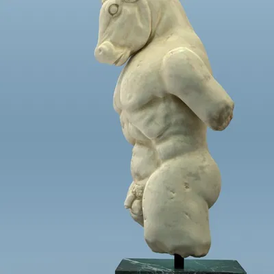 Tượng Minotaur (Minotaur Statue) – Mẫu 3D đá cẩm thạch