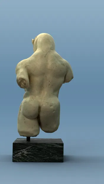 Tượng Minotaur (Minotaur Statue) – Mẫu 3D đá cẩm thạch - Image 4