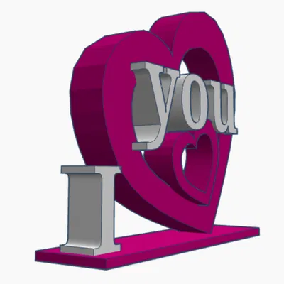 Tượng Trái Tim “I Love You” (I love you Heart Sculpture)