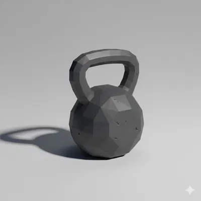 Tạ Kettlebell Low Poly