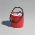 Xô sơn Low Poly (Low Poly Paint Bucket) - Thumbnail 1