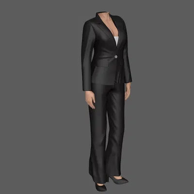 Mẫu 3D nữ mặc suit công sở – nhiều kiểu dáng cơ thể khác nhau