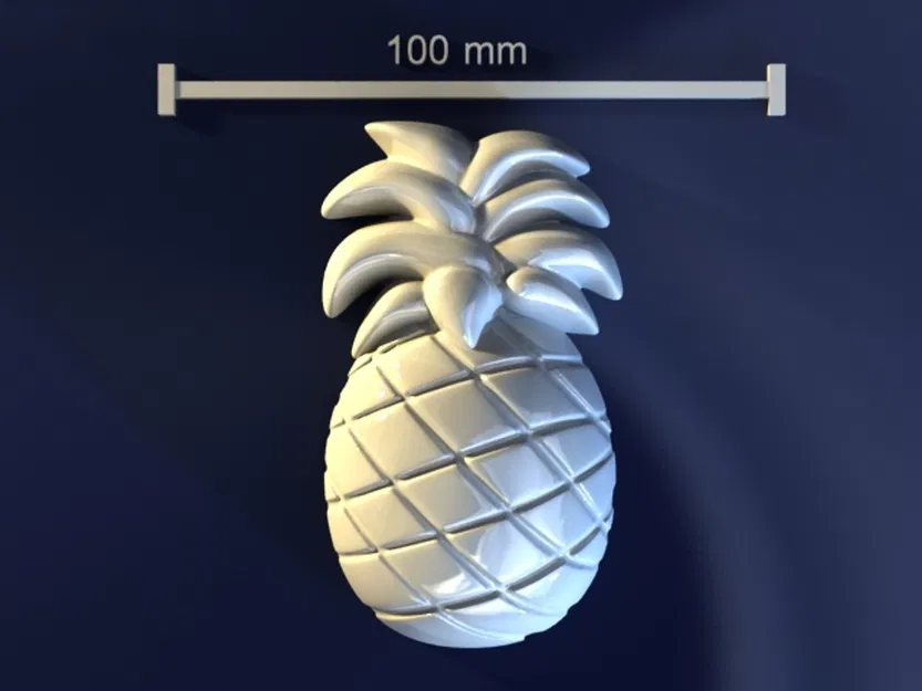 Pineapple_yFvYW – Mẫu 3D khuôn dứa chất lượng cao để 3D print - Image 1