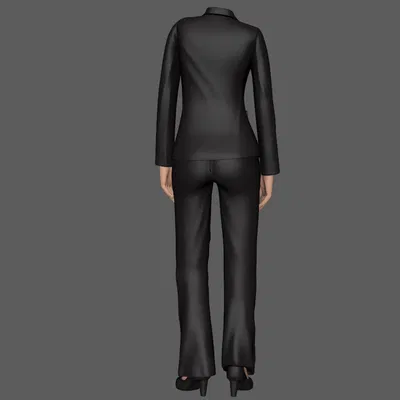 Mẫu 3D nữ mặc suit công sở – nhiều kiểu dáng cơ thể khác nhau