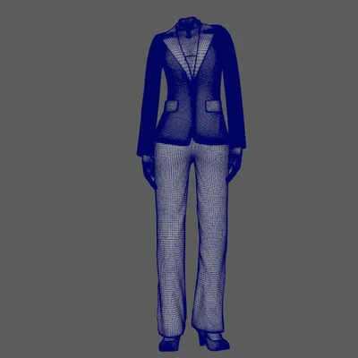 Mẫu 3D nữ mặc suit công sở – nhiều kiểu dáng cơ thể khác nhau