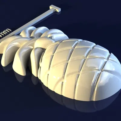 Pineapple_yFvYW – Mẫu 3D khuôn dứa chất lượng cao để 3D print