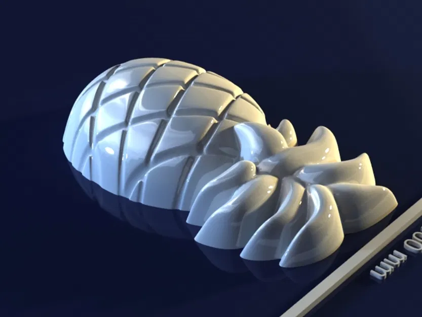Pineapple_yFvYW – Mẫu 3D khuôn dứa chất lượng cao để 3D print - Image 4